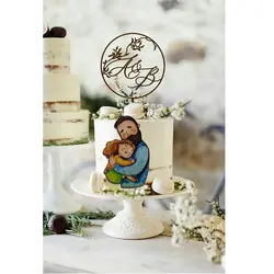 تاپر تزیین کیک بهگز مدل آغوش پدر