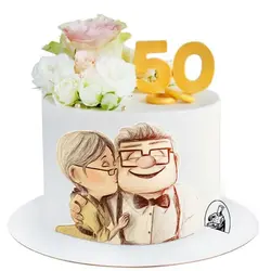 تاپر تزیین کیک بهگز مدل تولد پدر بزرگ