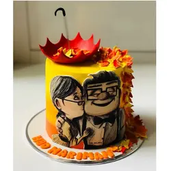 تاپر تزیین کیک بهگز مدل تولد پدر بزرگ