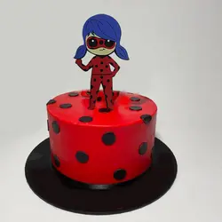 تاپر تزیین کیک بهگز مدل دختر کفشدوزکی