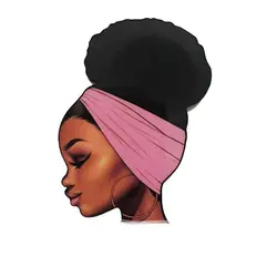 تاپر تزیین کیک بهگز مدل دختر سیاه پوست