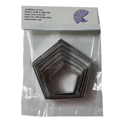 کاتر شیرینی پزی بهگز طرح هندسی مجموعه 7 عددی