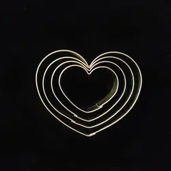 کاتر شیرینی پزی بهگز مدل قلب مجموعه 4 عددی