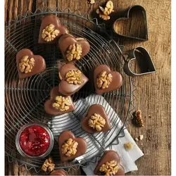 کاتر شیرینی پزی بهگز مدل قلب مجموعه 4 عددی