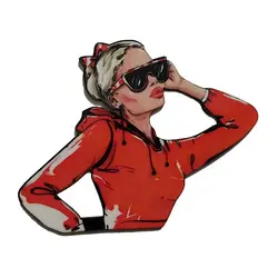 تاپر تزیین کیک بهگز مدل دختر شیک پوش