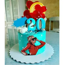 تاپر تزیین کیک بهگز مدل دختر شیک پوش