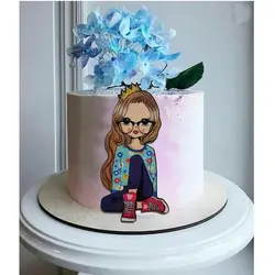 تاپر تزیین کیک بهگز مدل دختر رویایی