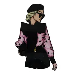 تاپر تزیین کیک بهگز مدل دختر با کلاس