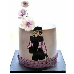 تاپر تزیین کیک بهگز مدل دختر با کلاس