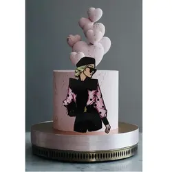 تاپر تزیین کیک بهگز مدل دختر با کلاس