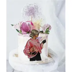 تاپر تزیین کیک بهگز مدل دختر مدیر