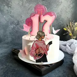 تاپر تزیین کیک بهگز مدل دختر مدیر