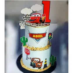 تاپر تزیین کیک بهگز مدل مک کویین مجموعه 4 عددی