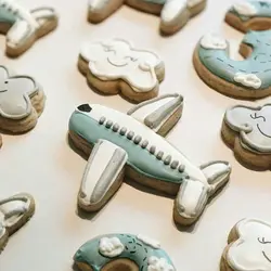 قیمت مشخصات خرید اینترنتی کاتر بیسکویت و شیرینی پزی بهگز مدل هواپیما و ابرمجموعه 2 عددی