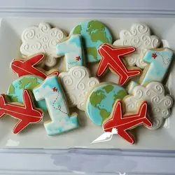 قیمت مشخصات خرید اینترنتی کاتر بیسکویت و شیرینی پزی بهگز مدل هواپیما و ابرمجموعه 2 عددی