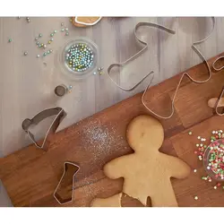 قیمت مشخصات خرید اینترنتی کاتر شیرینی پزی بهگز مدل آقا و خانم زنجبیلی مجموعه 2 عددی