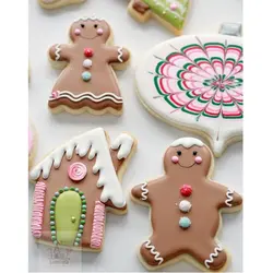 قیمت مشخصات خرید اینترنتی کاتر شیرینی پزی بهگز مدل آقا و خانم زنجبیلی مجموعه 2 عددی