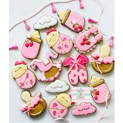 کاتر شیرینی پزی بهگز مدل نوزاد و کالسکه مجموعه 3 عددی