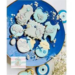 کاتر شیرینی پزی بهگز مدل نوزاد و کالسکه مجموعه 3 عددی