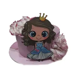 تاپر تزیین کیک بهگز مدل دختر تاج دار