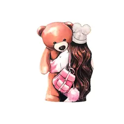 تاپر تزیین کیک به گز مدل دختر گیسو بلند