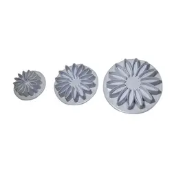 کاتر فشاری شیرینی پزی مدل گل مینا مجموعه 3 عددی