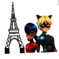 تاپر تزیین کیک بهگز مدل دختر کفشدوزکی و پسر گربه ای