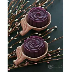 کاتر فشاری شیرینی مربایی مدل گل رز