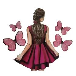 ابزار و تاپر تزیین کیک بهگز مدل دختر پروانه ای