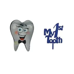 تاپر تزیین کیک بهگز مدل جشن دندونی بسته ۲ عددی