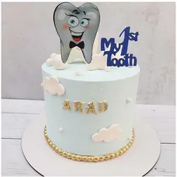 تاپر تزیین کیک بهگز مدل جشن دندونی بسته ۲ عددی