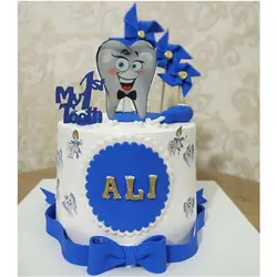 تاپر تزیین کیک بهگز مدل جشن دندونی بسته ۲ عددی