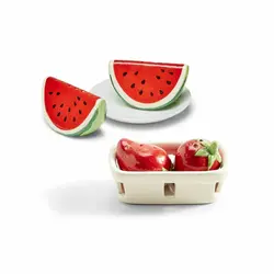 ابزار و ماکت تزیین کیک بهگز مدل هندوانه مجموعه 4 عددی