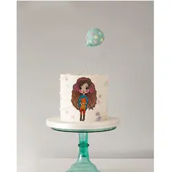 تاپر تزیین کیک بهگز مدل دختر کوچولو