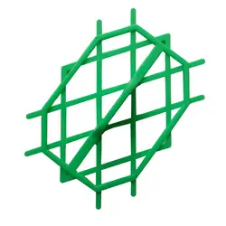 ابزار شیرینی کاتر و پانچ فوندانت مدل لوزی