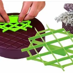 ابزار شیرینی کاتر و پانچ فوندانت مدل لوزی