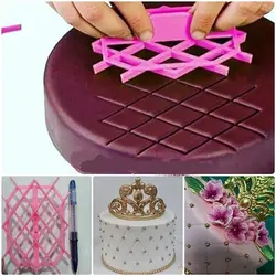 ابزار شیرینی کاتر و پانچ فوندانت مدل لوزی