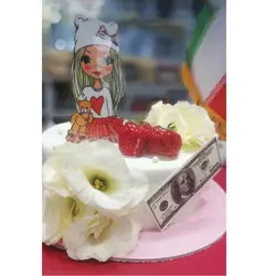 تاپر تزیین کیک دخترانه بهگز مدل  Fashion girl