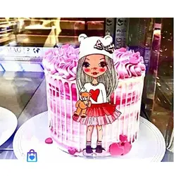 تاپر تزیین کیک دخترانه بهگز مدل  Fashion girl