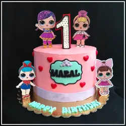 تاپر تزیین کیک بهگز مدل لول مجموعه 4 عددی