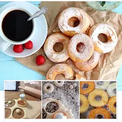 کاتر شیرینی پزی بهگز مدل دونات قلب و گرد مجموعه 2 عددی