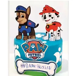 تاپر تزیین کیک بهگز مدل سگ های نگهبان مجموعه 4 عددی