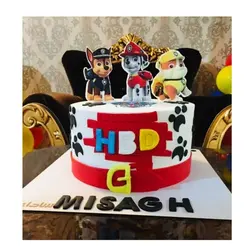 تاپر تزیین کیک بهگز مدل سگ های نگهبان مجموعه 4 عددی