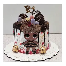 تاپر تزیین کیک بهگز مدل دختر LOL