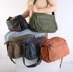 کیف وارداتی چرم سنگ‌شور (موجود)