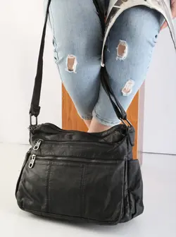 کیف وارداتی چرم سنگ‌شور (موجود)