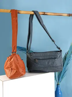 کیف  روزانه چرم سنگ‌شور وارداتی (موجود)