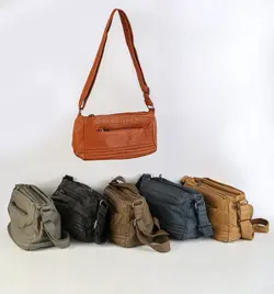 کیف  روزانه چرم سنگ‌شور وارداتی (موجود)