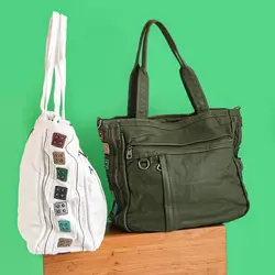 کیف چرم سنگ‌شور وارداتی (موجود)