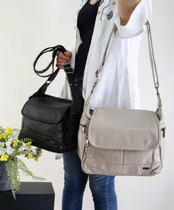 کیف چرم سنگ‌شور زنانه و شیک وارداتی (موجود)